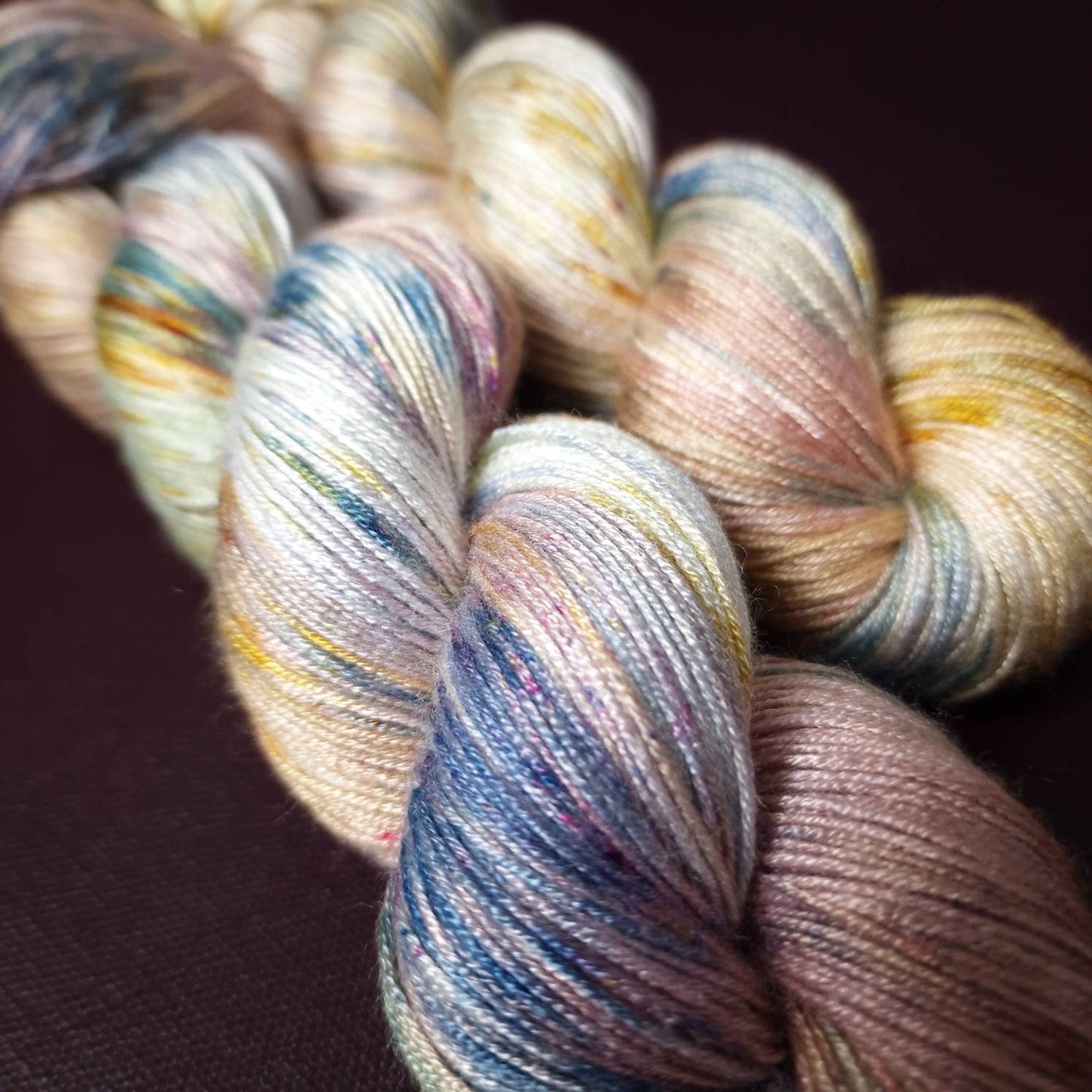 Hand dyed yarn ~ Claude M. Collection ~ Meadows in Giverny ***Dyed to order ~ fingering / DK weight tencel OR bamboo yarn, vegan