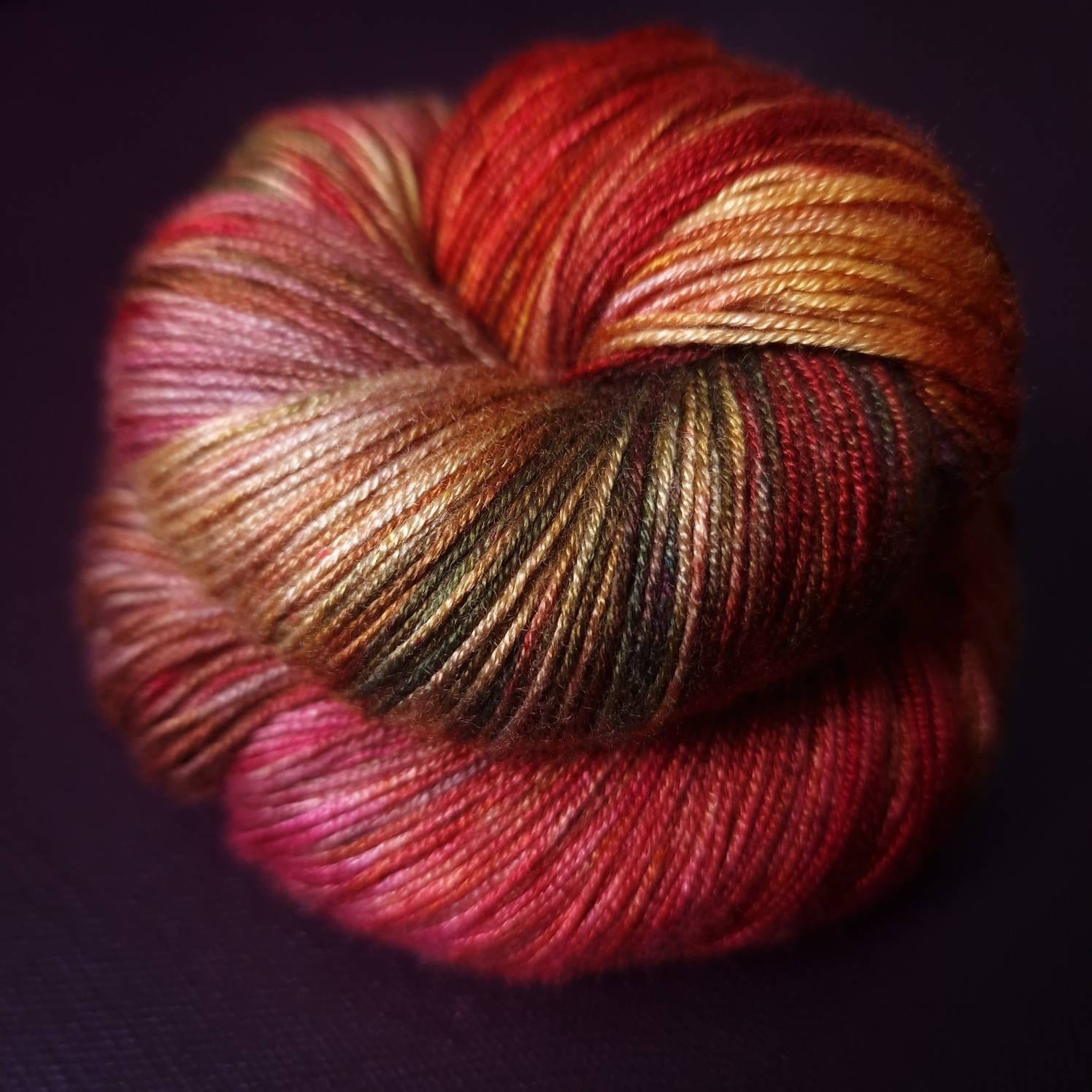 Hand dyed yarn ~ Monet Collection ~ Peaches ***Dyed to order ~ fingering / DK weight tencel OR bamboo yarn, vegan