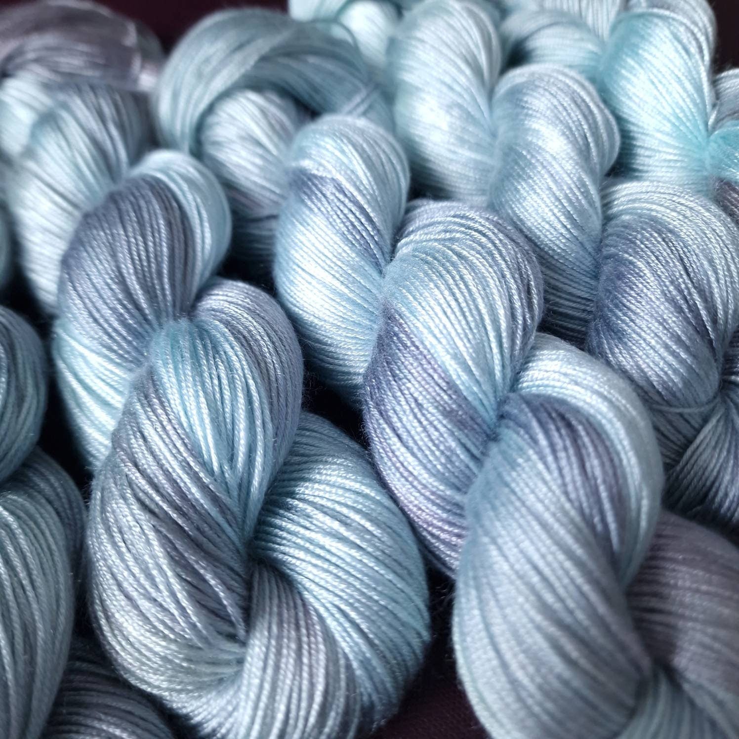 Hand dyed yarn ~ Crystal Fairy ***Dyed to order ~ fingering / DK weight tencel OR bamboo yarn, vegan