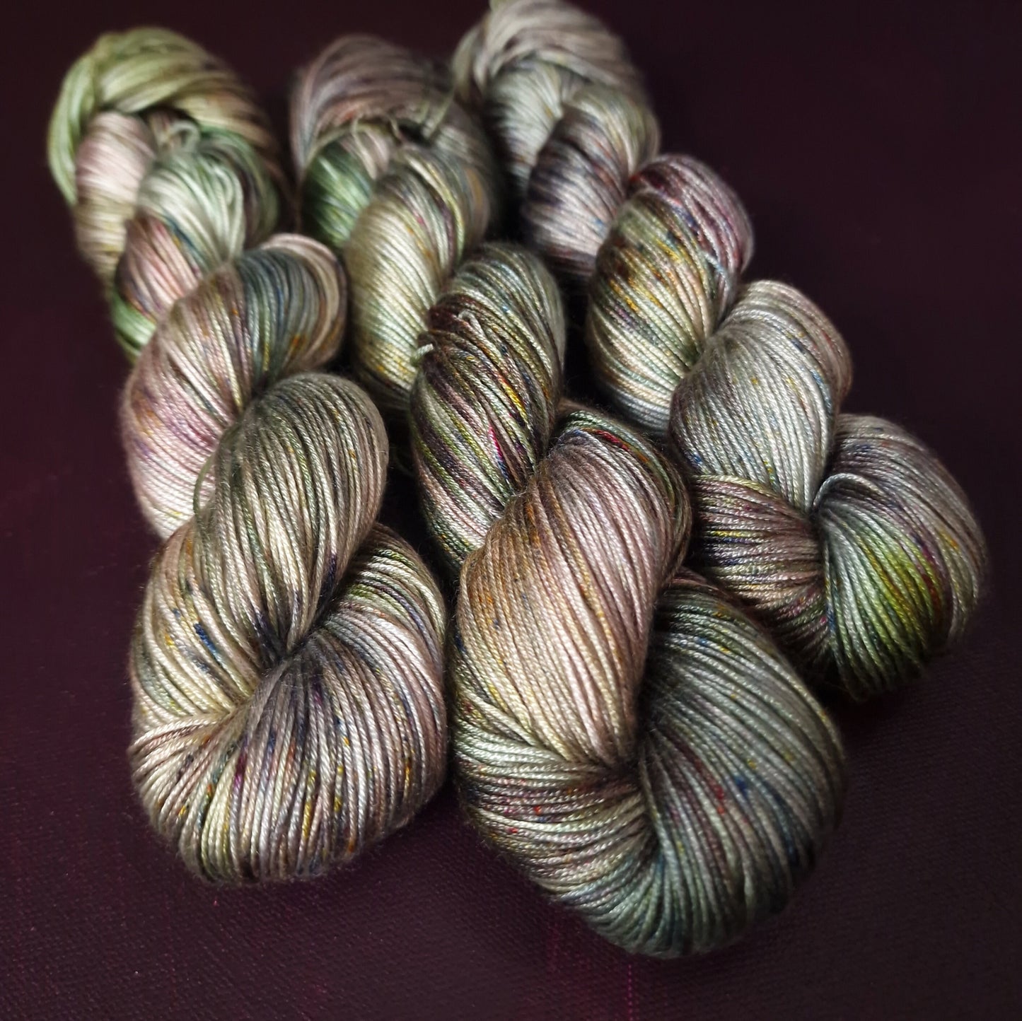 Hand dyed yarn ~ Summer Breeze~ DK weight tencel yarn, vegan, hand painted