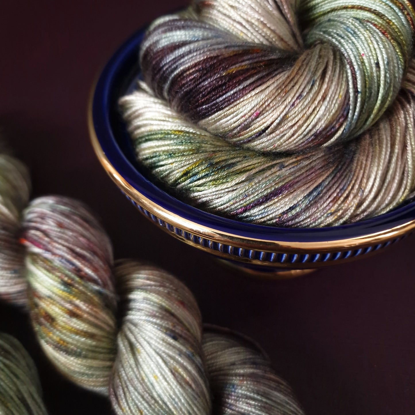 Hand dyed yarn ~ Summer Breeze~ DK weight tencel yarn, vegan, hand painted