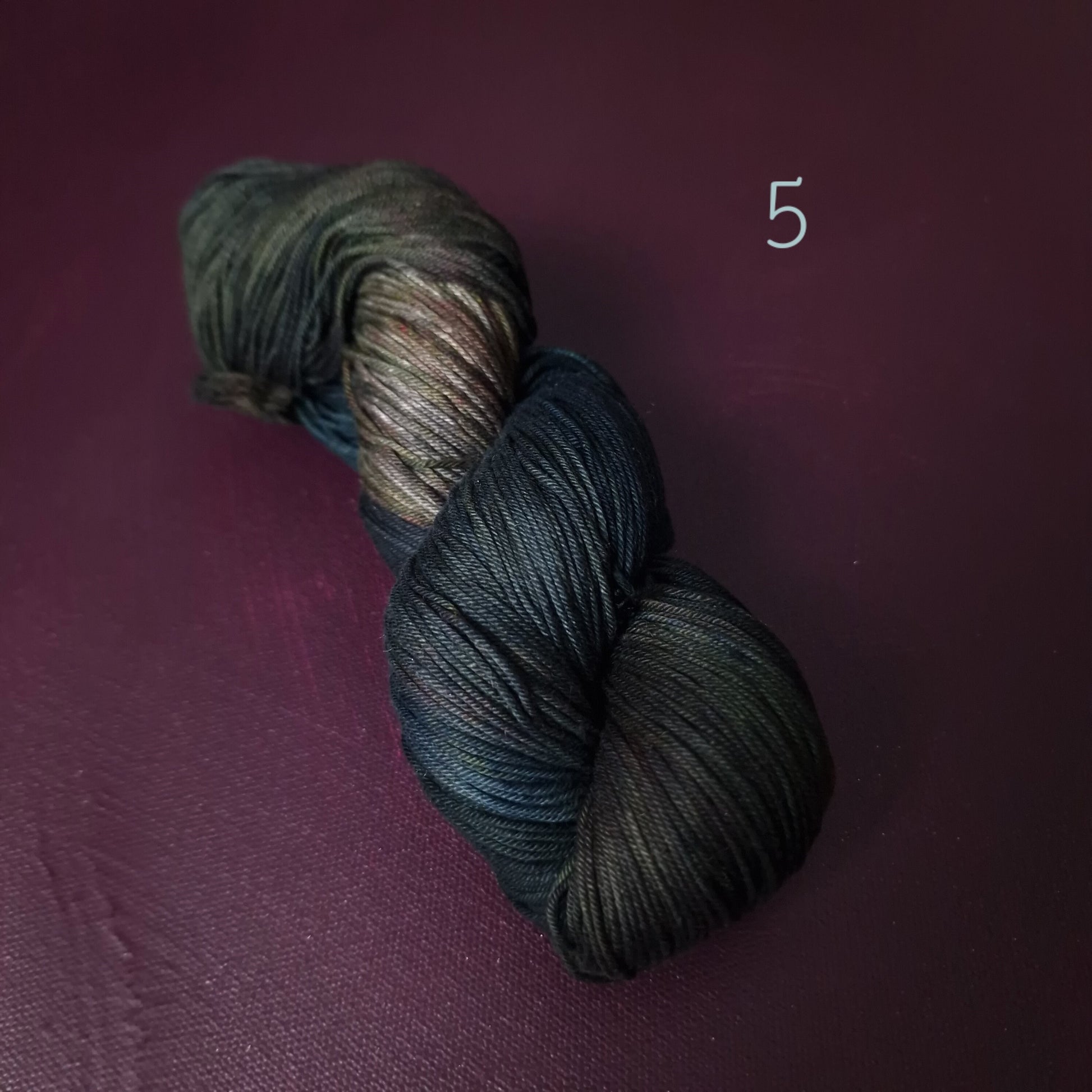 Hand dyed yarn ~ one hit wonders ~ mercerized cotton sport weight, vegan, hand painted, indie dyed