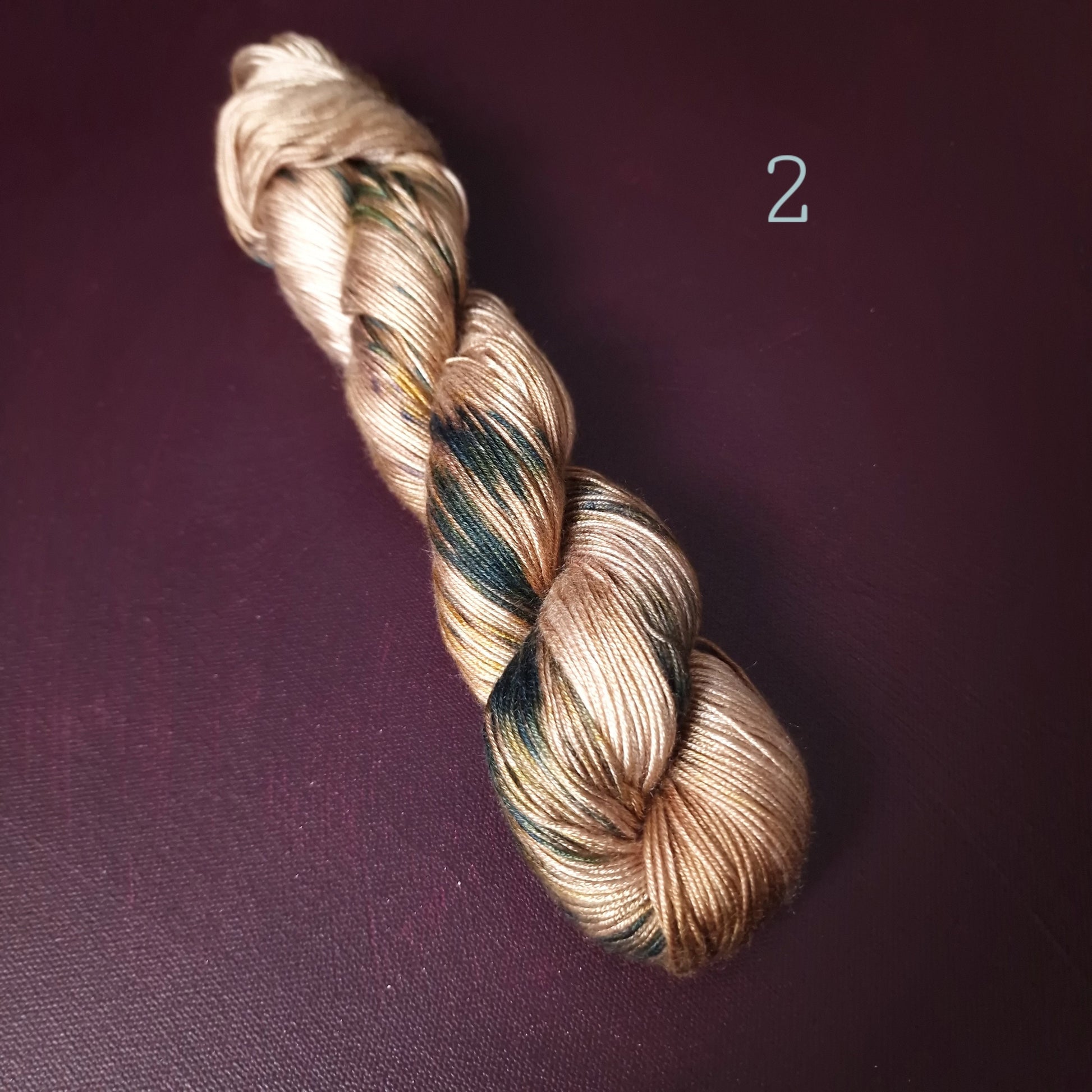 Hand dyed yarn ~ one hit wonders ~ tencel DK, vegan, hand painted, indie dyed
