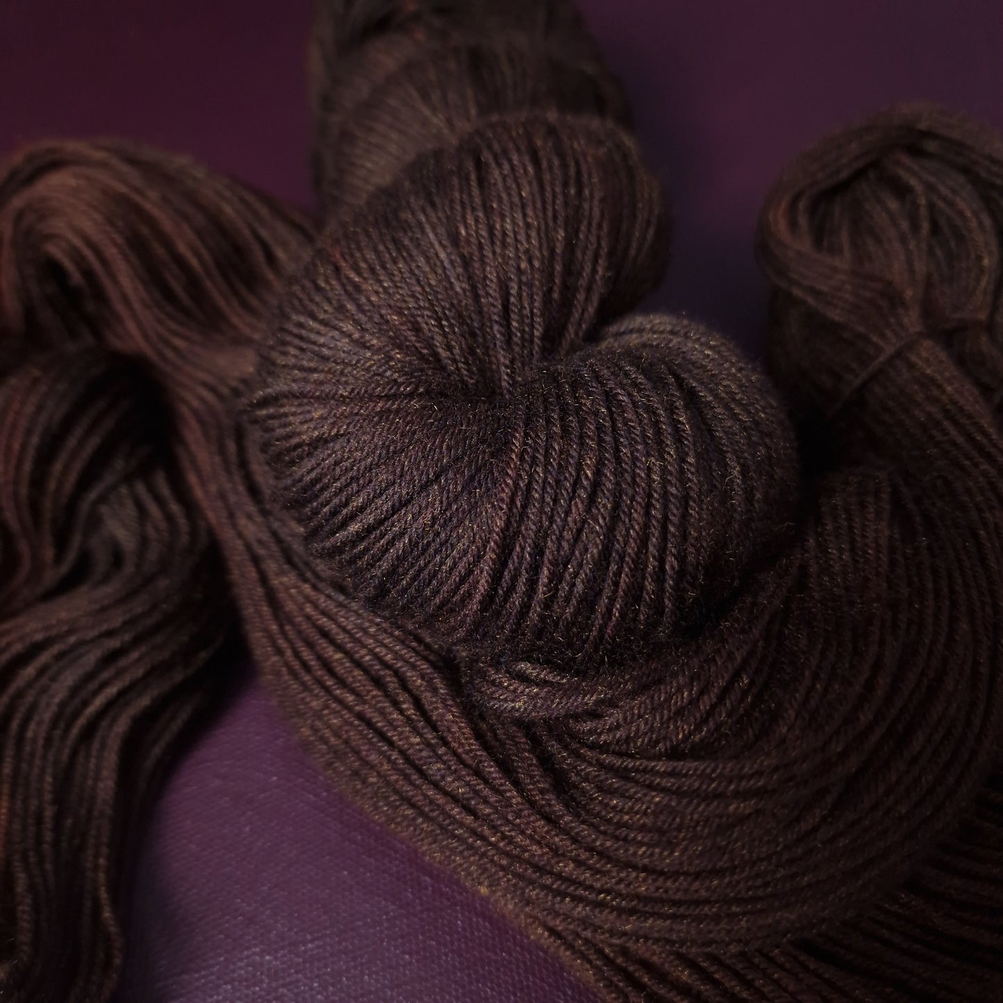 Hand dyed yarn ~ Dark Amber***Dyed to order ~ Sock, Merino Singles, DK, Aran, Mohair Silk